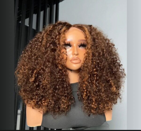 HONEY BROWN PIXIE CURLS